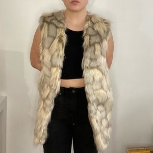 Faux fur vest